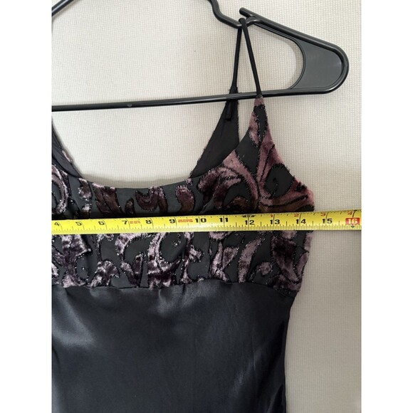 Vintage Y2K Rampage Velvet Burnout Slip Dress Sz 5 Whimsygoth Womens Night Promo - Picture 11 of 14